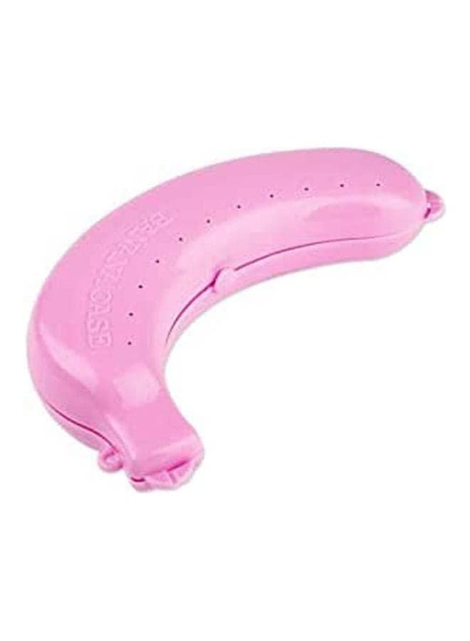 Fruit Outdoor Travel Holder Case Banana Protector Storage Box Pink Kitchen Accessories
