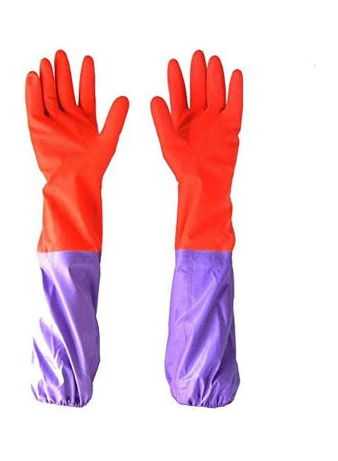 Garden Dish Cleaning Washing Rubber Protection Safety Laundry Waterproof Gloves Multicolour 19inch Kitchen Accessories
