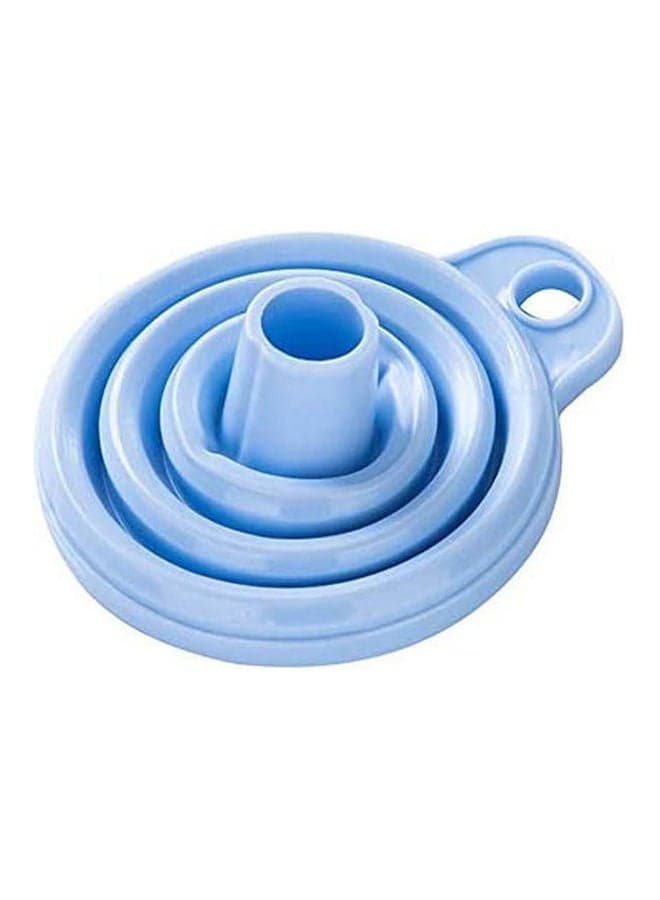 Food Grade Silica Gel Folding Funnel Blue 6.5x7.5cm Kitchen Accessories
