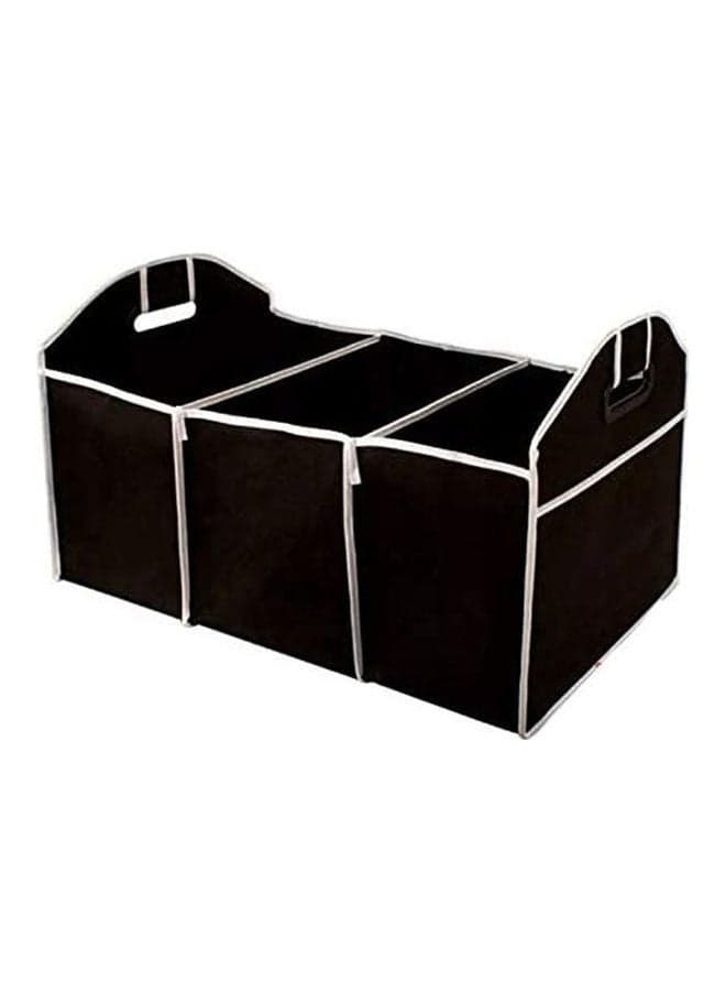 Large capacity multifunctional car trunk folding storage bag organizer storage bag - Black Black