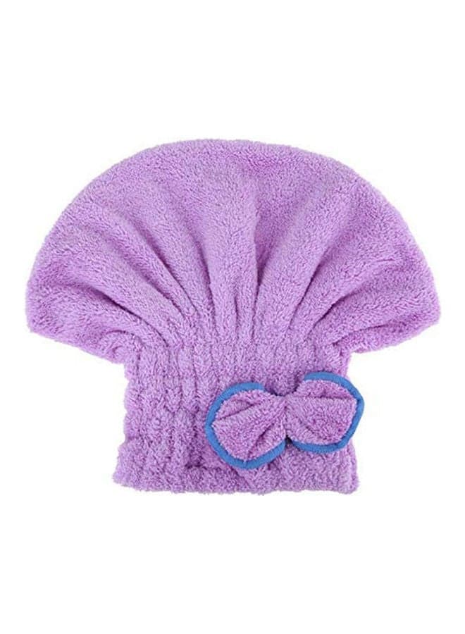 Hair-Drying Cap-Microfiber Purple Bath Towels