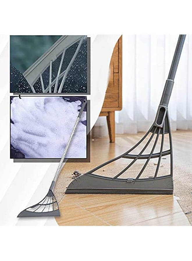 Broom Scrapping Easily Dry Remove Dirt Hair Cleaning Tool Blue 95x27cm (٣)