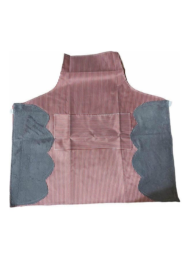Waterproof With Pocket And 2 Side Microfiber Towels Red 34.9 x 19.3cm Aprons