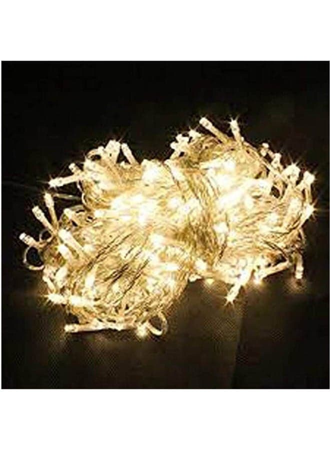 Christmas Bright Light Xmas Tree Lamps Party Room Decor Out Door Decoration Led Yellow 10meter Light Bulbs