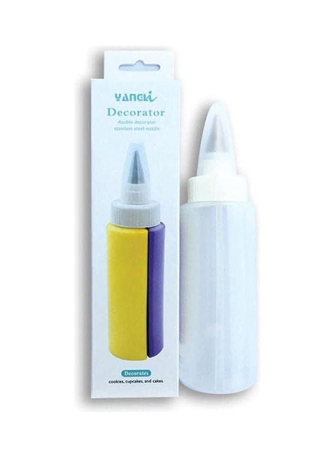 Double Decorator With Stainless Steel Nozzle White ‎15 x 15 x 15meter Kitchen Accessories
