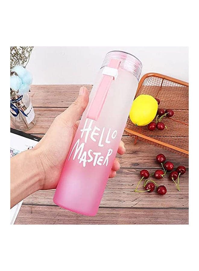 Hello Master Acrylic Bottle Pink 500ml
