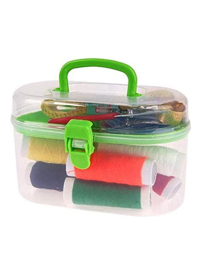 Portable Mini Travel Pp Sewing Box Green 94grams Sewing Machine Accessories