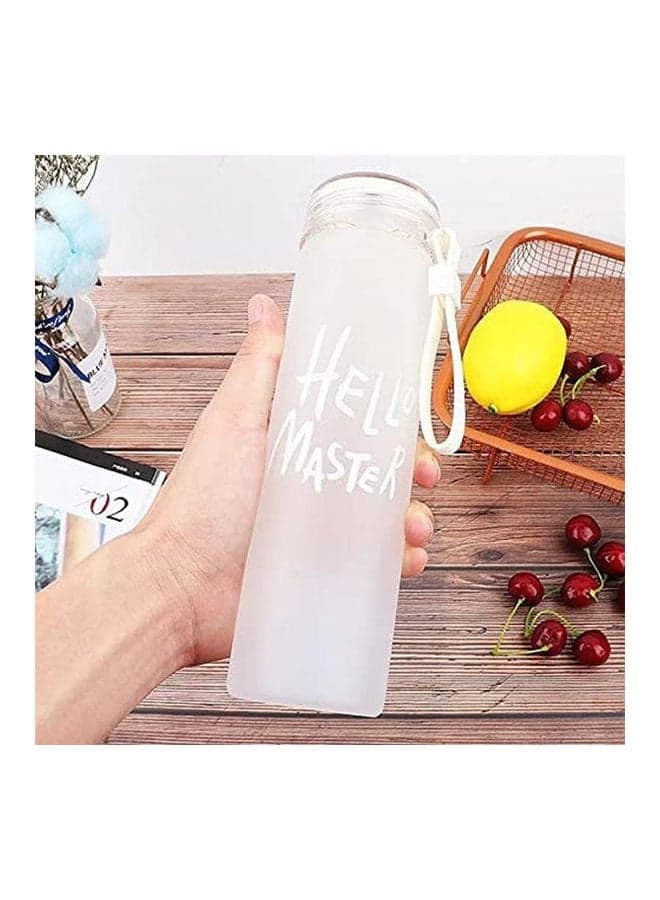 Hello Master Acrylic Bottle White 500ml Water Bottles
