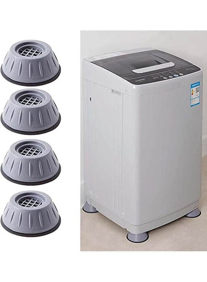 4Pcs Washing Machine Feet,Anti Vibrant Pads Grey