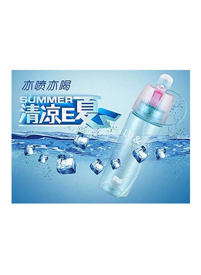 Fashion Style Spray Water Bottle For Sport Cycling Bike Hiking Blue 400ml (٣)