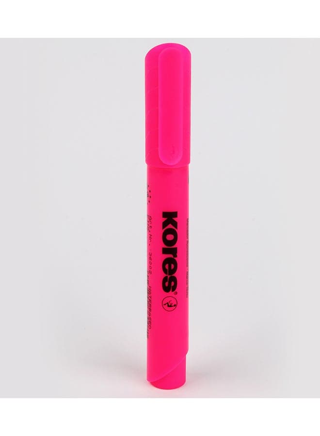 High Liner Plus Chisel Nr:36002 Pink Stationery Highlighters (4)