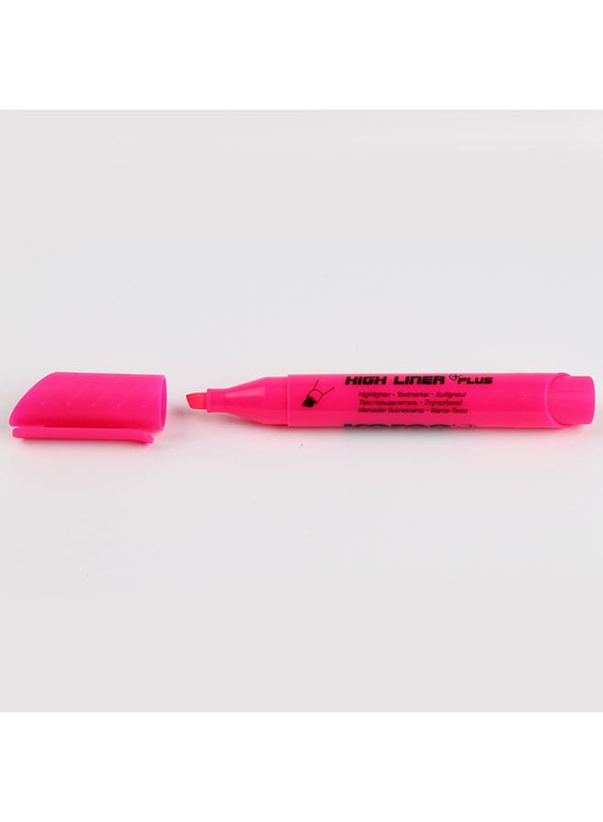 High Liner Plus Chisel Nr:36002 Pink Stationery Highlighters (4)