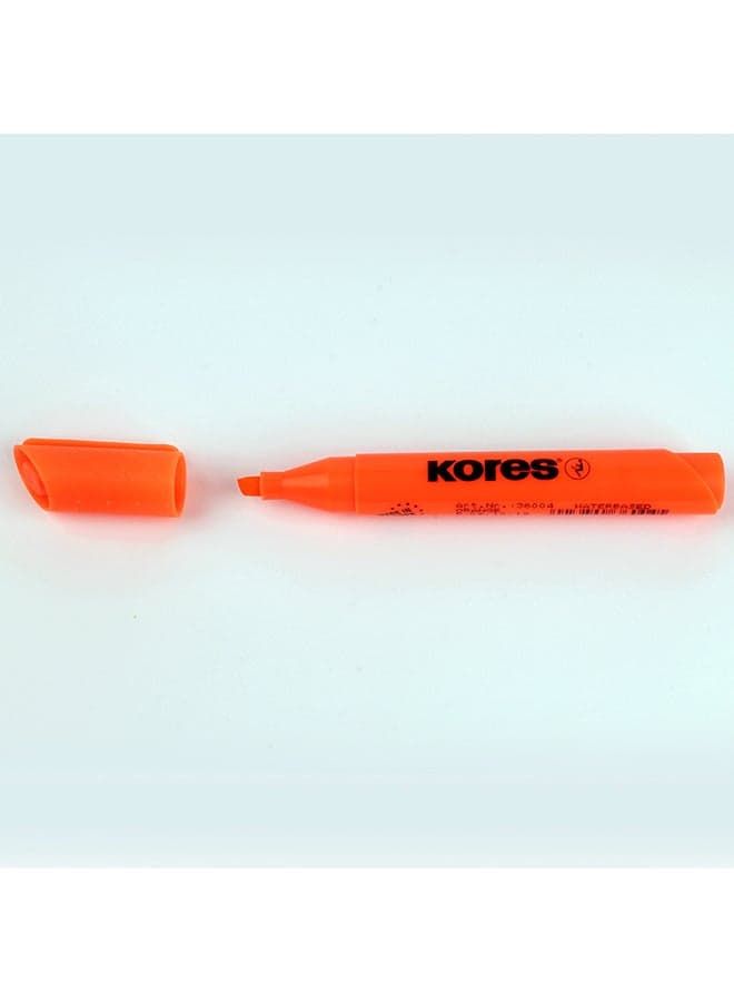 High Liner Plus Chisel Nr:36004 Orange Stationery Highlighters (6)
