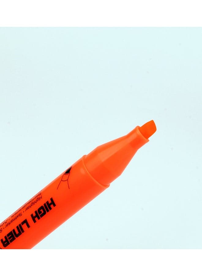 High Liner Plus Chisel Nr:36004 Orange Stationery Highlighters (5)