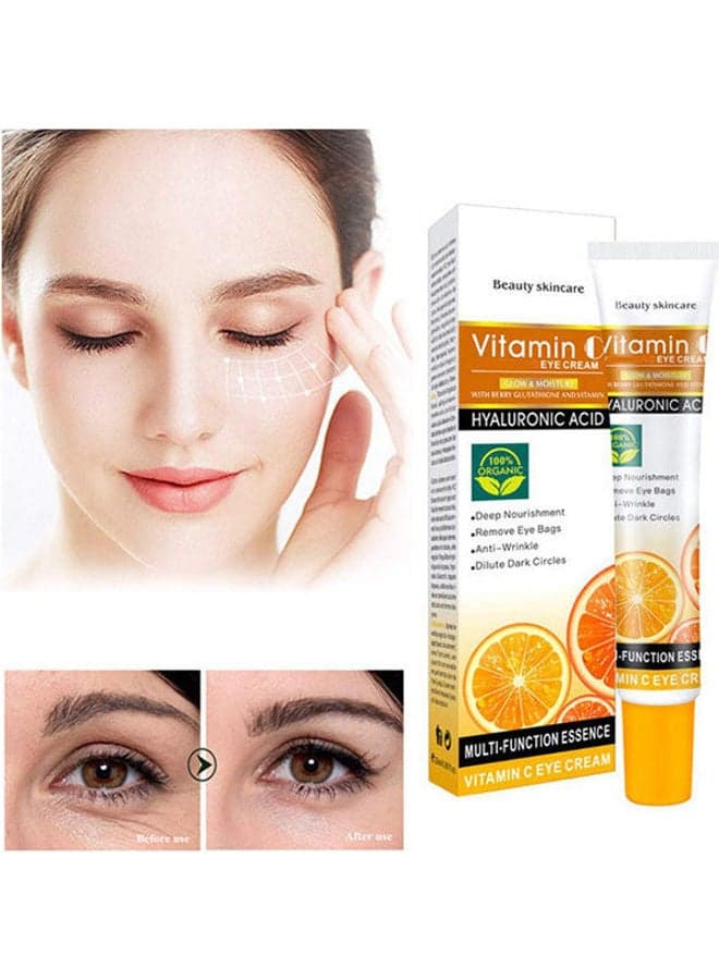 Beauty Eye Whitening Cream Anti Wrinkle Ageing Vitamin С Organic Multicolour 25ml Eye Serums