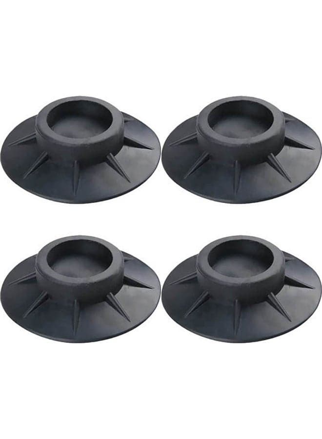 Washing Machine Anti Vibration Pads 8 Pcs Black 10x4cm Home Decor Accents
