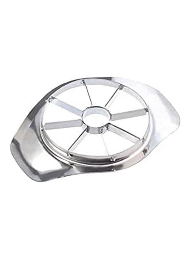 Stainless Steel Fruit Apple Pear Wedger Corer Slicer Handle Apple Divider Silver
