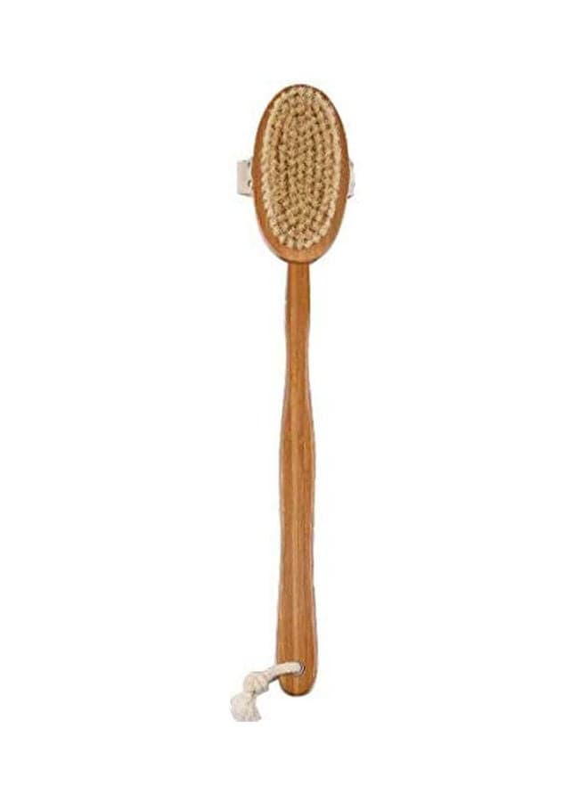 Bath Brush Back Rubbing Massage Health Care Bristle Brush Beige Body Brushes