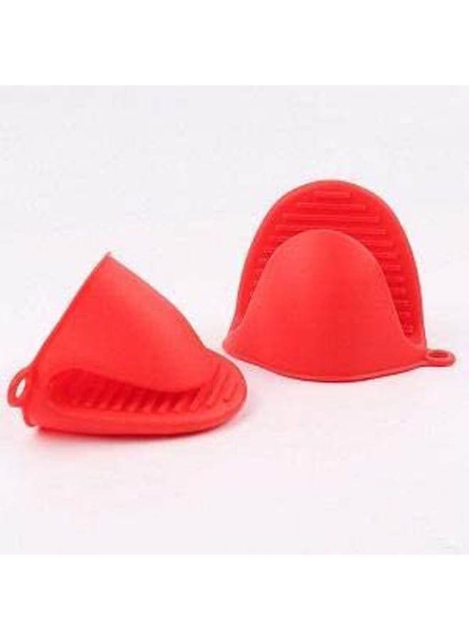 Silicone Heat Resistance Pot Holder Red 17x12cm
