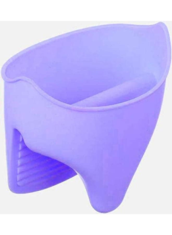 Silicone Heat Resistance Pot Holder Purple 17x12cm