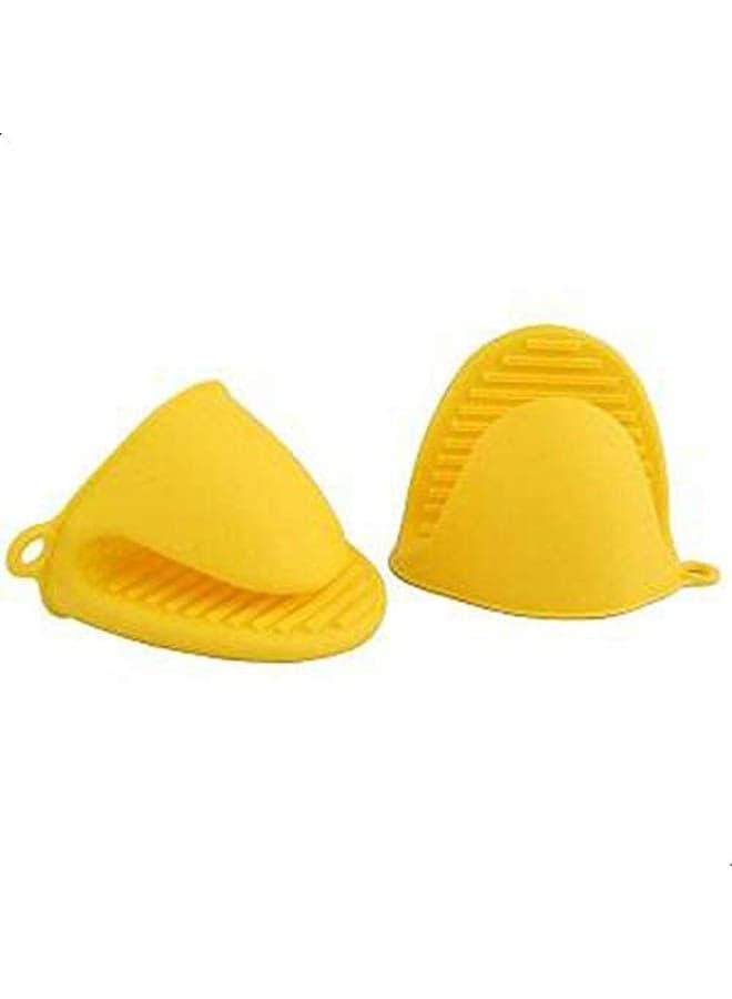 Silicone Heat Resistance Pot Holder Yellow 17x12cm