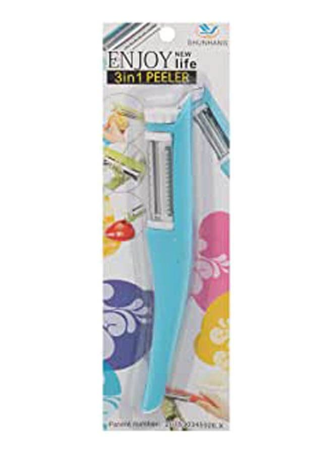 Multi Purpose Vegetables Peeler 3 In 1 Blue