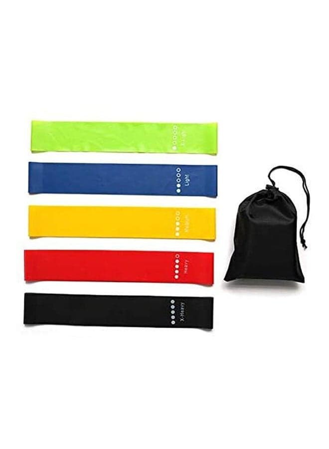 Resistance Bands Exercise Loops Fitness Yoga 5 Pieces