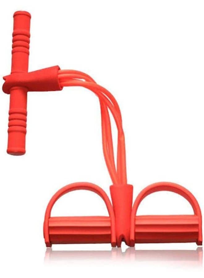 4-Tube Foot Pedal Building Resistance Band Elastic Sit Up Pull Rope Fitness Equipment