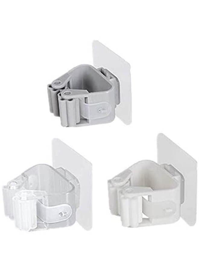 3 Pcs Non Punch Adhesive White 6cm Wreath Hangers