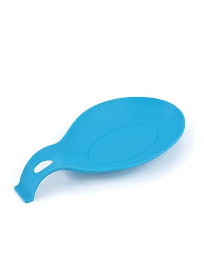 Silicone Spoon Insulation Mat Placemat Drink Glass Coaster Tray Food Grade Silicone Useful Flexible Blue Spoons & Spoon Sets