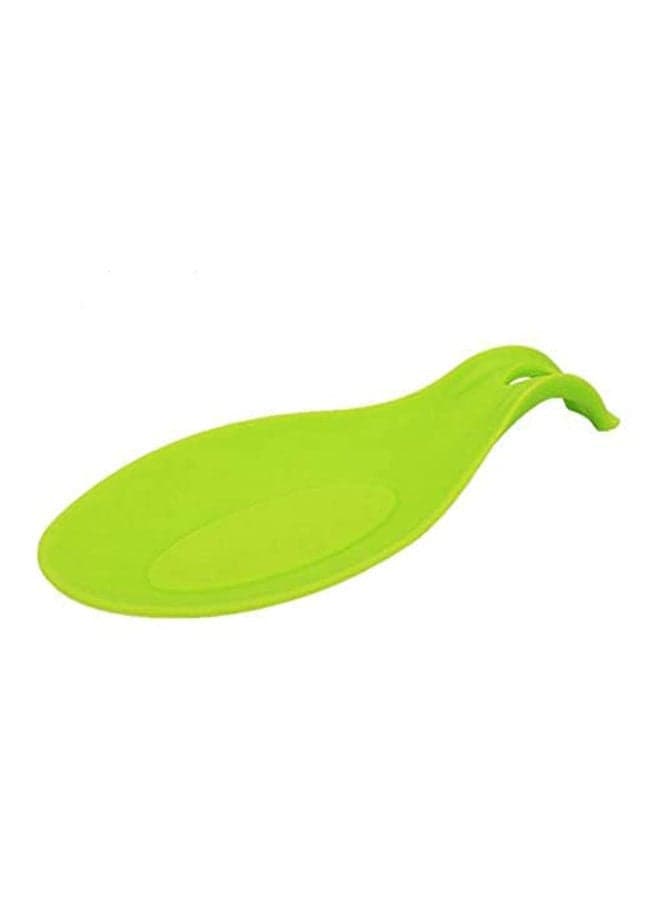 Silicone Spoon Rest Heat Resistant Non Stick Silicone Cooking Tools Mat Green Spoons & Spoon Sets