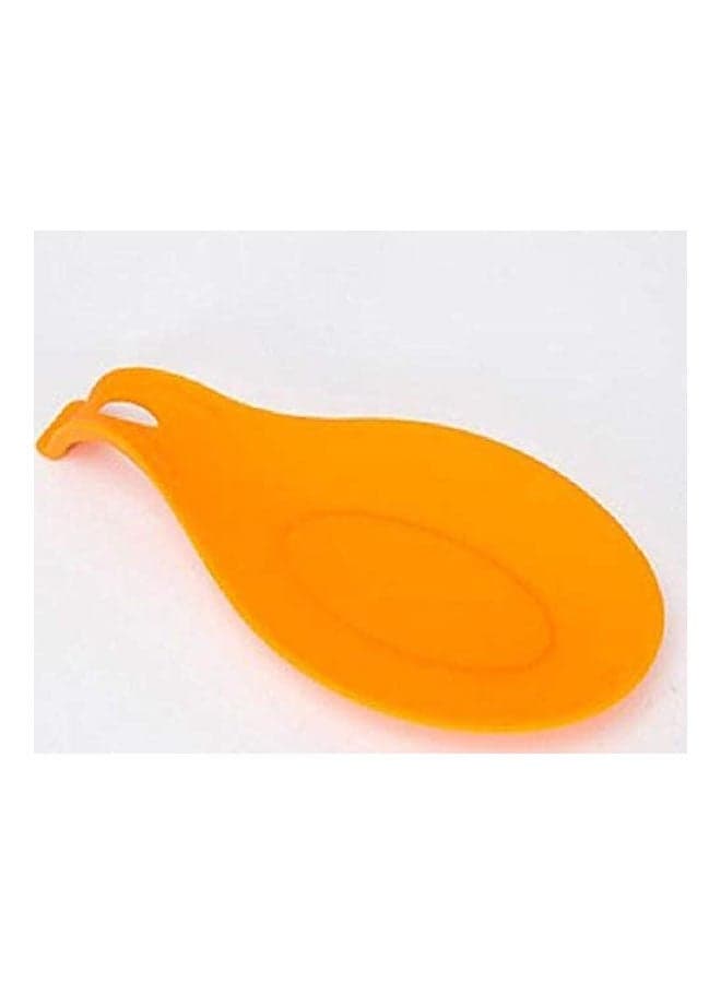 Silicone Spoon Rest Heat Resistant Non Stick Silicone Cooking Tools Mat Orange Spoons & Spoon Sets