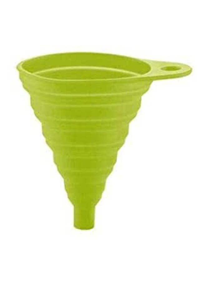 Foldable Silicon Funnel Green