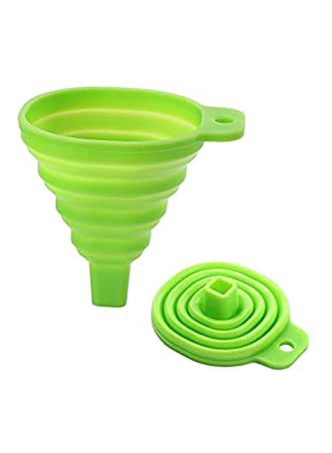 Foldable Small Silicon Funnel Green