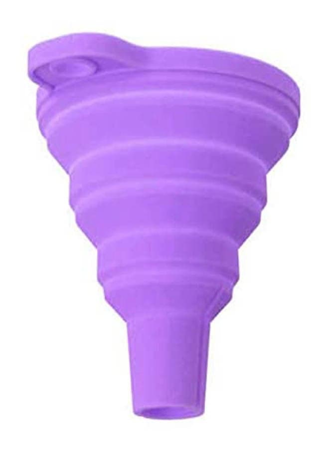 Foldable Small Silicon Funnel Purple