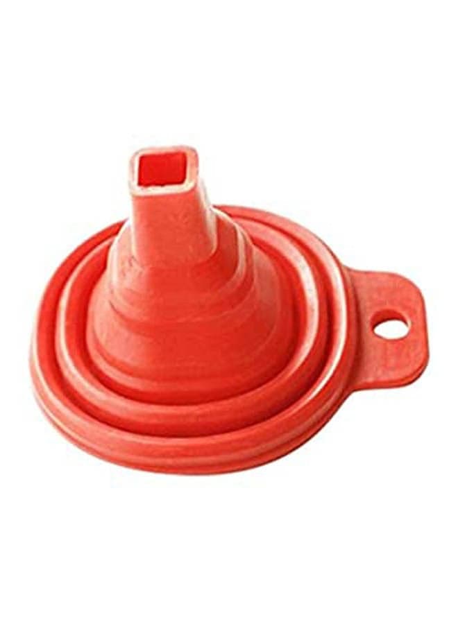Foldable Small Silicon Funnel Red