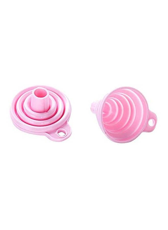 Food Grade Silica Gel Folding Funnel Pink