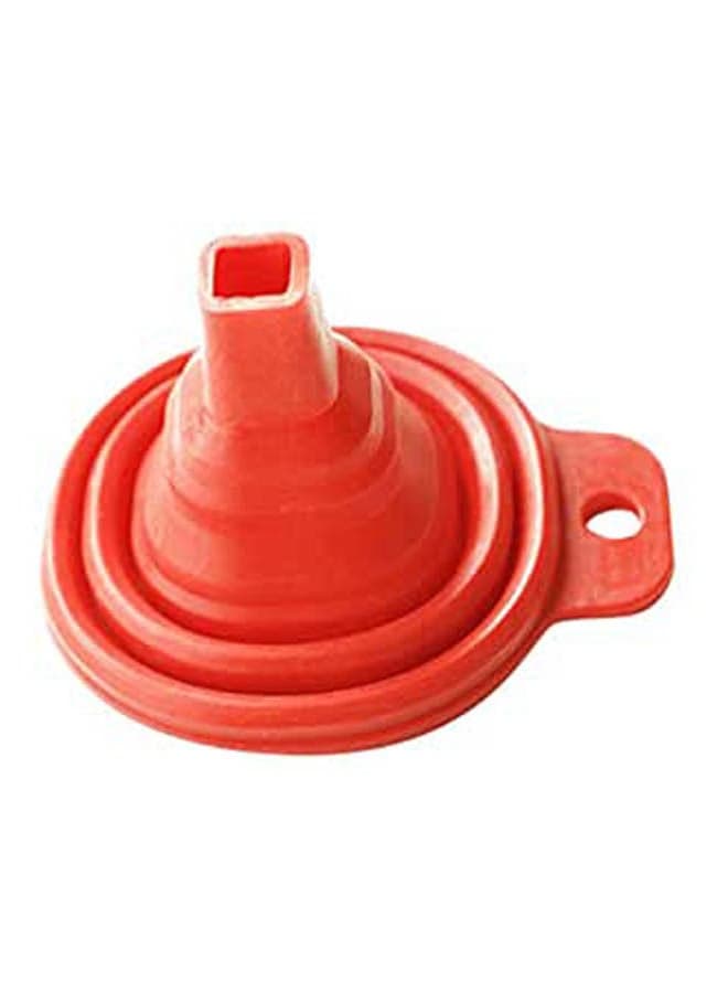 Food Grade Silica Gel Folding Funnel Red