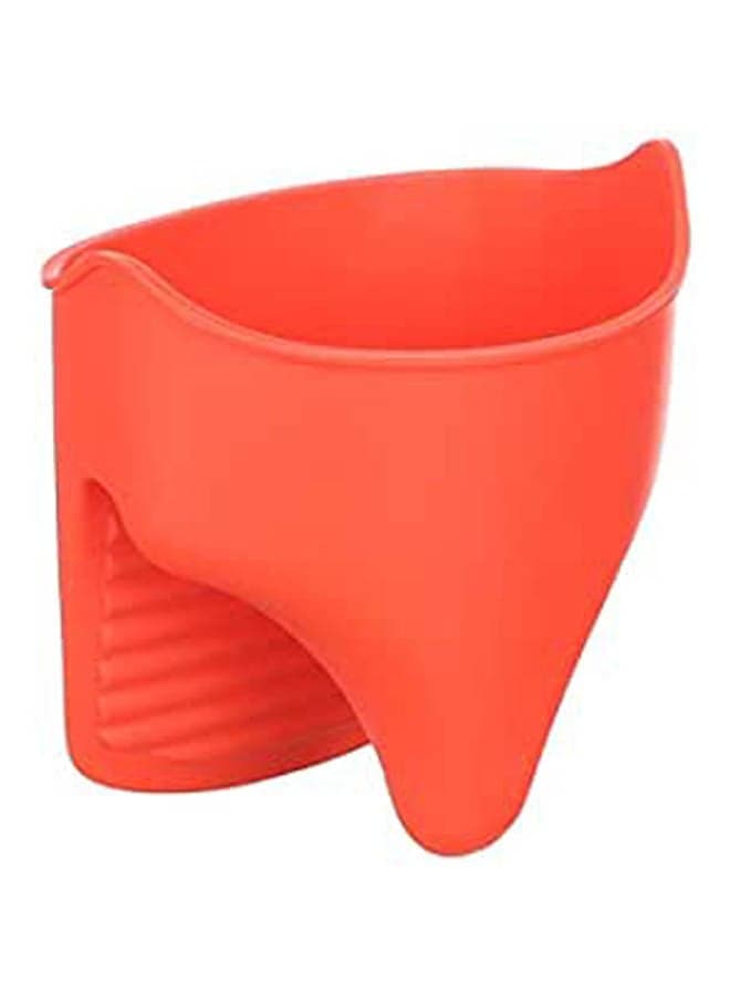 Silicone Fish Mouth Shaped Pot Holder Red