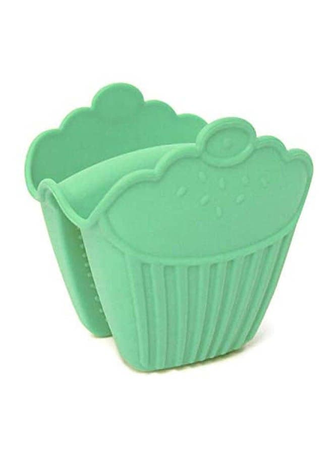 Silicone Gloves Dishwashing Cleaning Brush Green