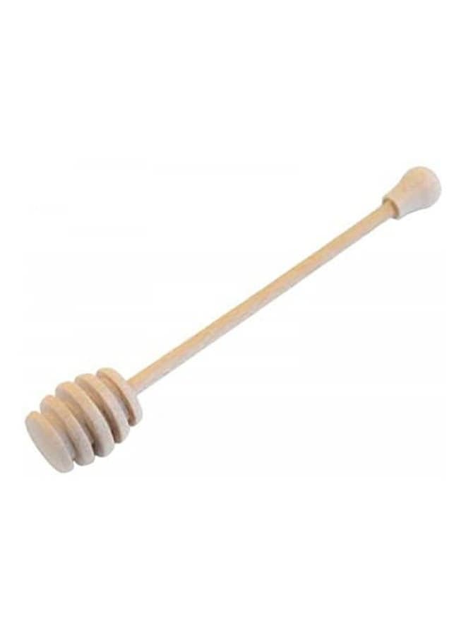 Wooden Honey Spoons 5 Pieces Beige Spoons & Spoon Sets