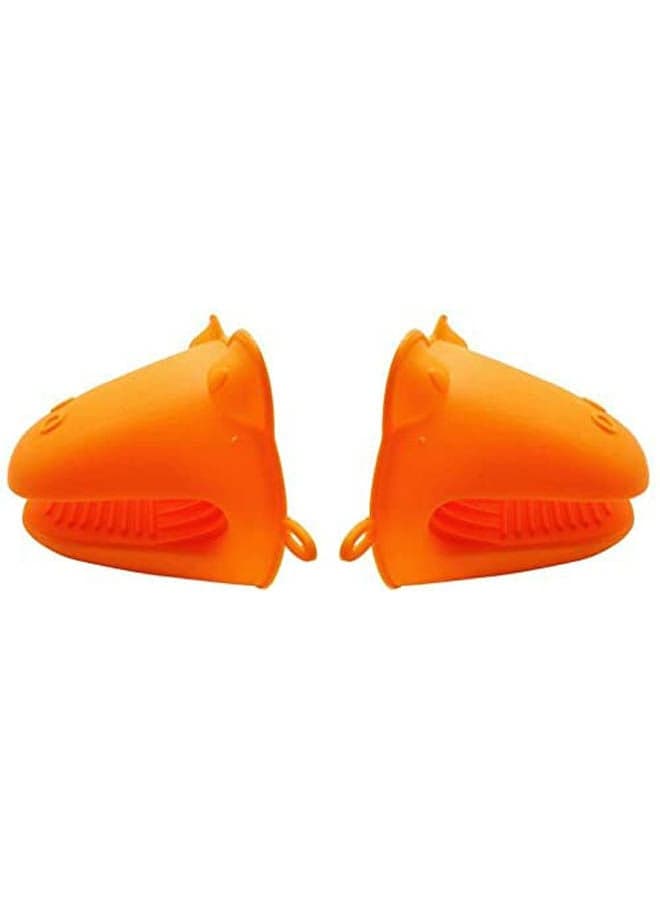 Cooking Mini Microwave Baking Hand Clip Orange