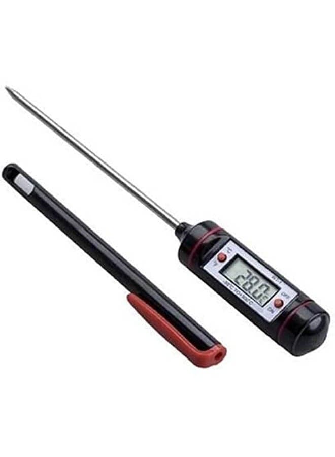 Food Thermometer Barbecue Cooking Meat Black Kitchen Thermometers
