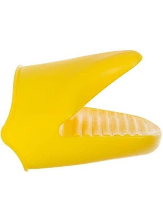 Hot Silicone Oven Mitts Yellow
