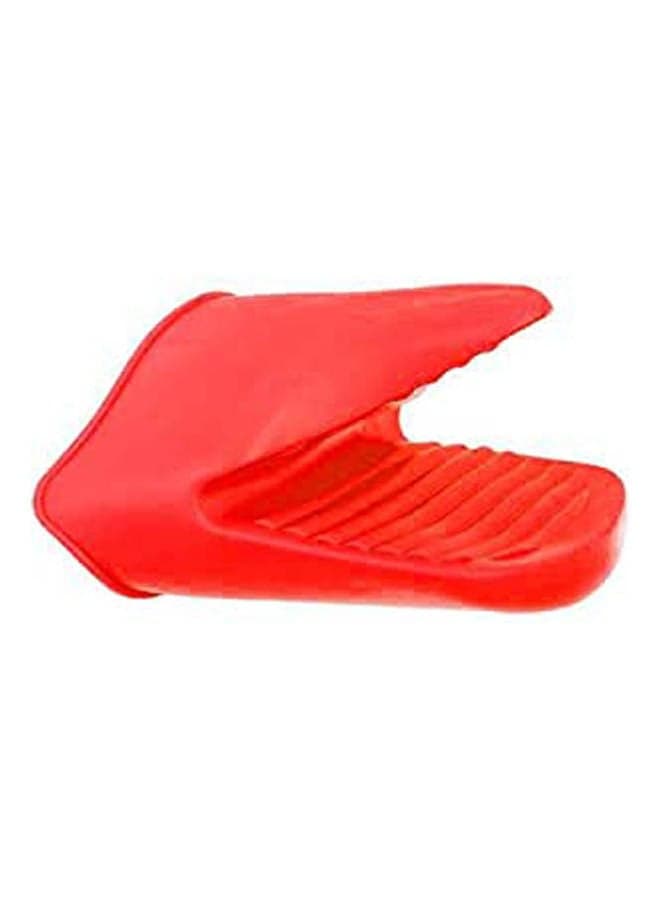 Silicone Hot Utensils Holder Red
