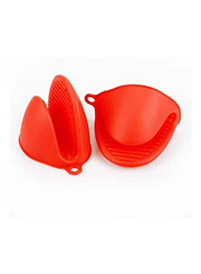 Silicone Oven Glove Holder Red