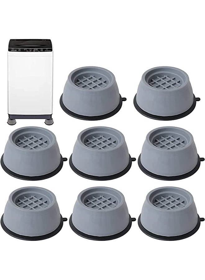 Pack of 8 Washing Machine Feet Vibration Damper Grey 5 X 4cm Washing Machine Pads