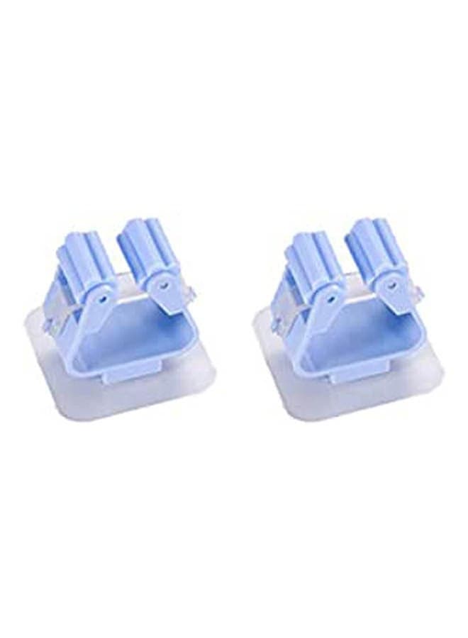 Broom Mop Wall Mount Holder 2 Pack Multicolour Clothing & Closet Storage