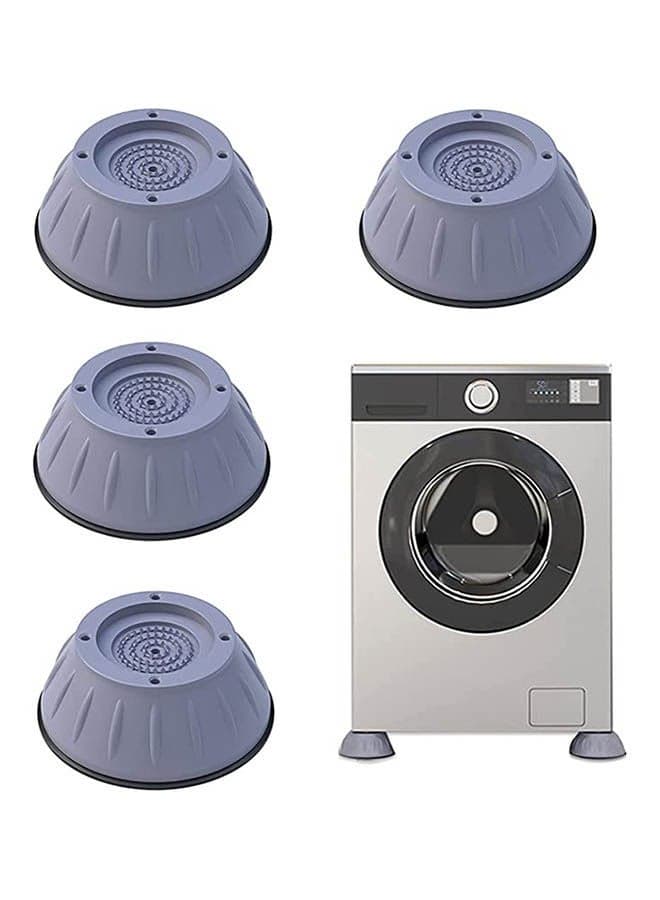 4Pcs Shock And Noise Cancelling Washing Machine Support Grey Washing Machine Pads