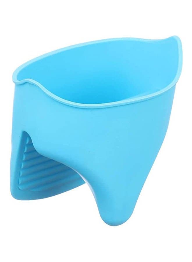 Silicone Fish Mouth Shaped Pot Holder Blue